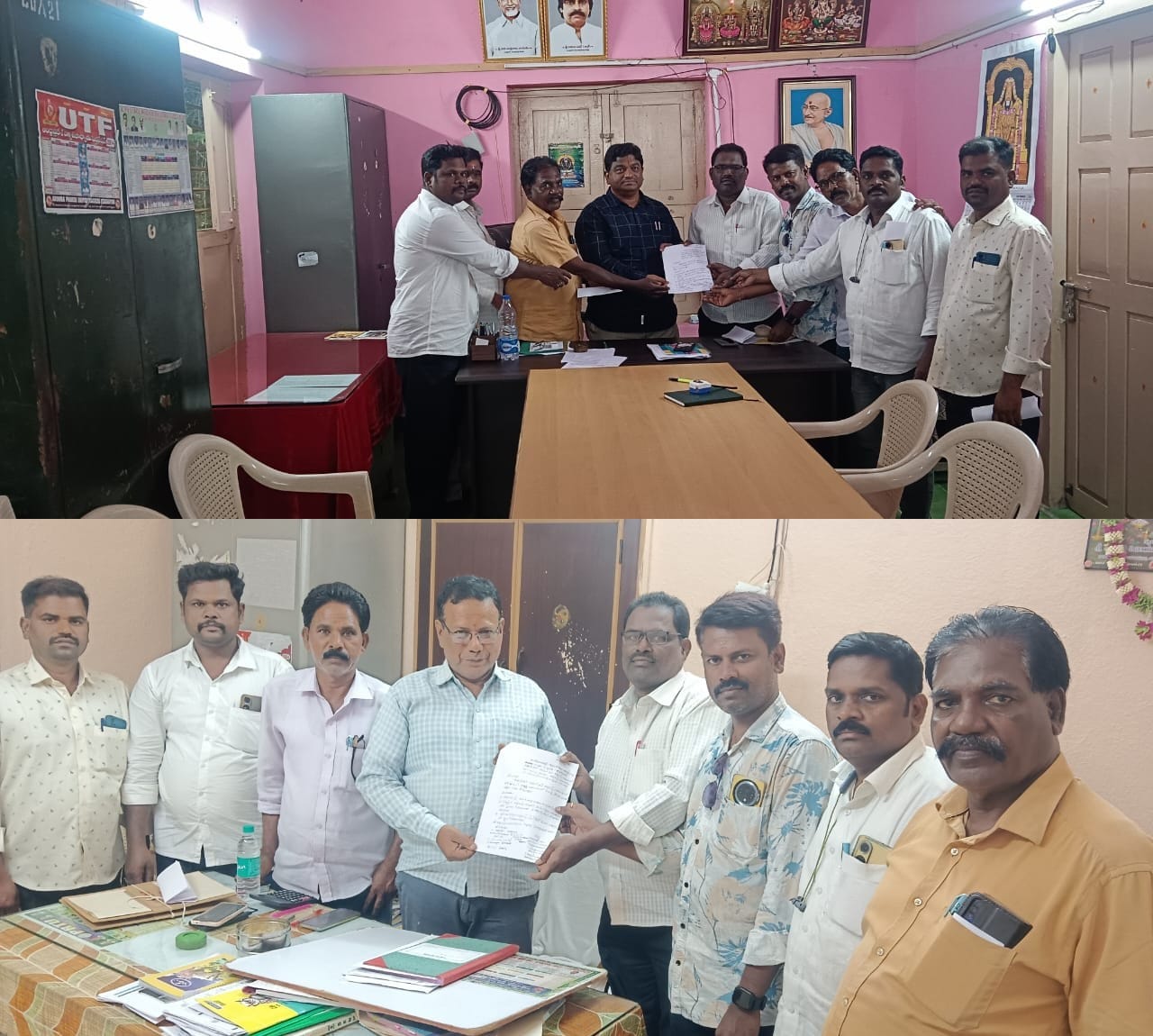 జాతీయ పత్రిక దినోత్సవం సందర్భంగా మండలాధికారులకు వినతి పత్రం.