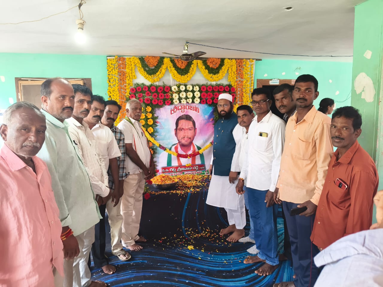 శ్రీనివాస్ రెడ్డి మరణం కాంగ్రెస్ పార్టీకి తీరని లోటు మండల అధ్యక్షులు గోడిశాల రామనాథం