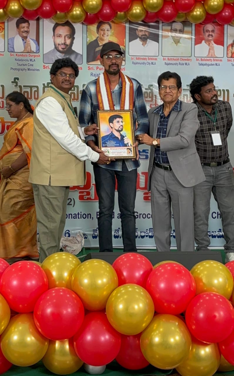 స్పార్క్ చైర్మన్ సాయి సందీప్ కు విశిష్ట సేవరత్న పురస్కారం