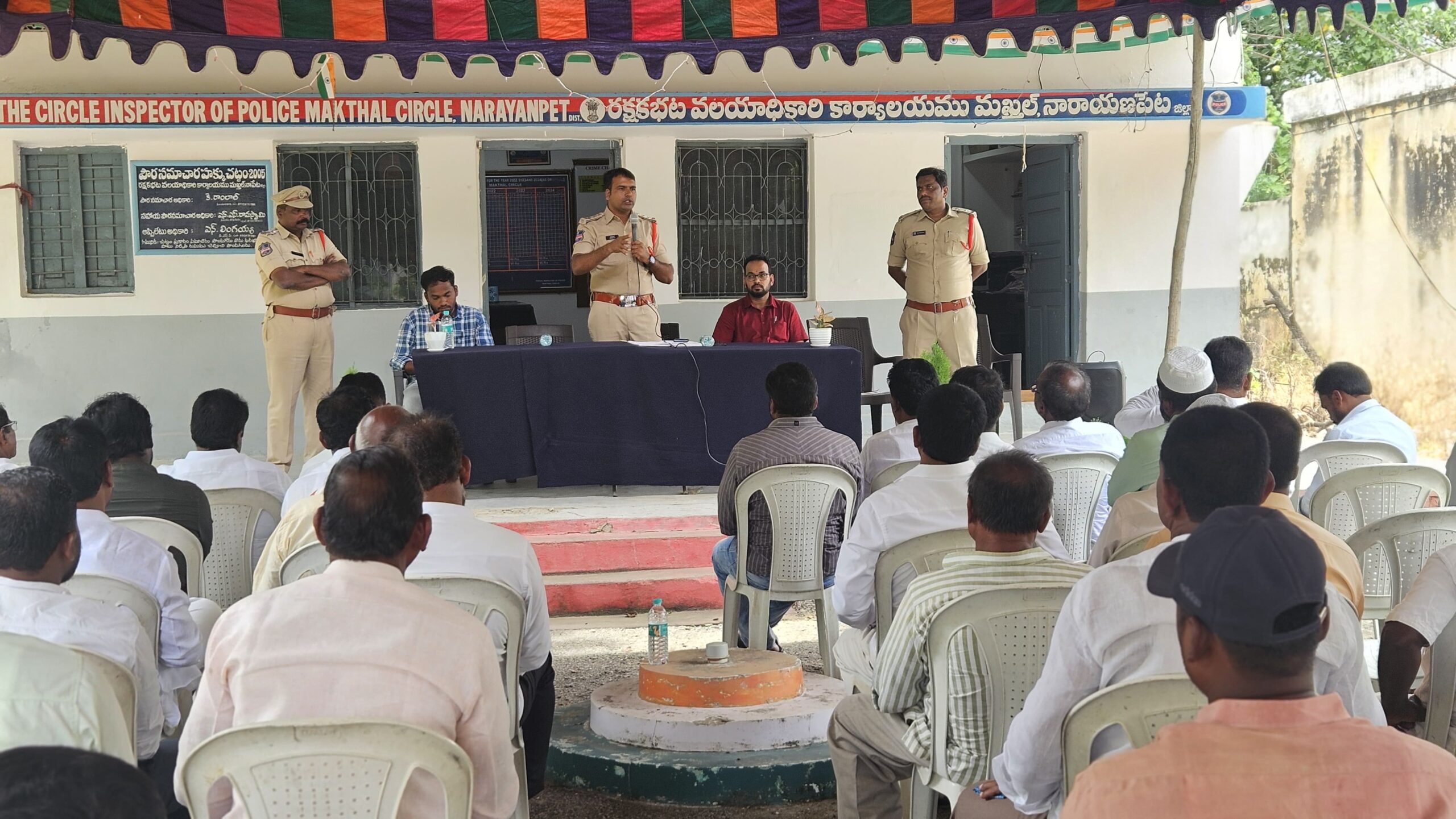 పండగలను శాంతియుతంగా నిర్వహించుకోవాలి, మక్తల్ సీ ఐ రామ్ లాల్.