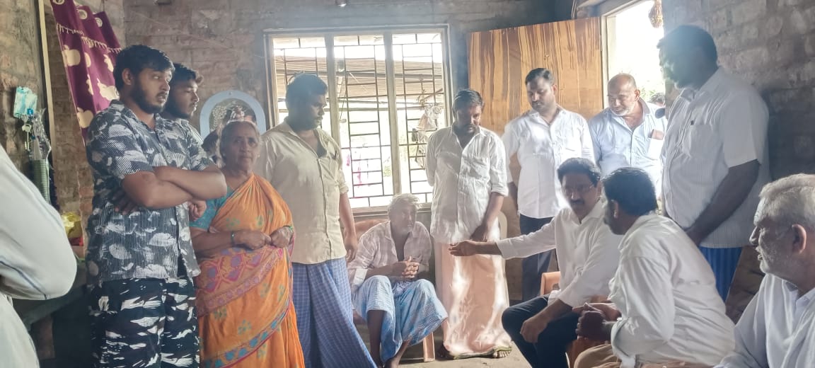 కృష్ణారెడ్డిపాలెం టిడిపి కార్యకర్తల కుటుంబాలను పరామర్శించిన బొల్లినేని..///