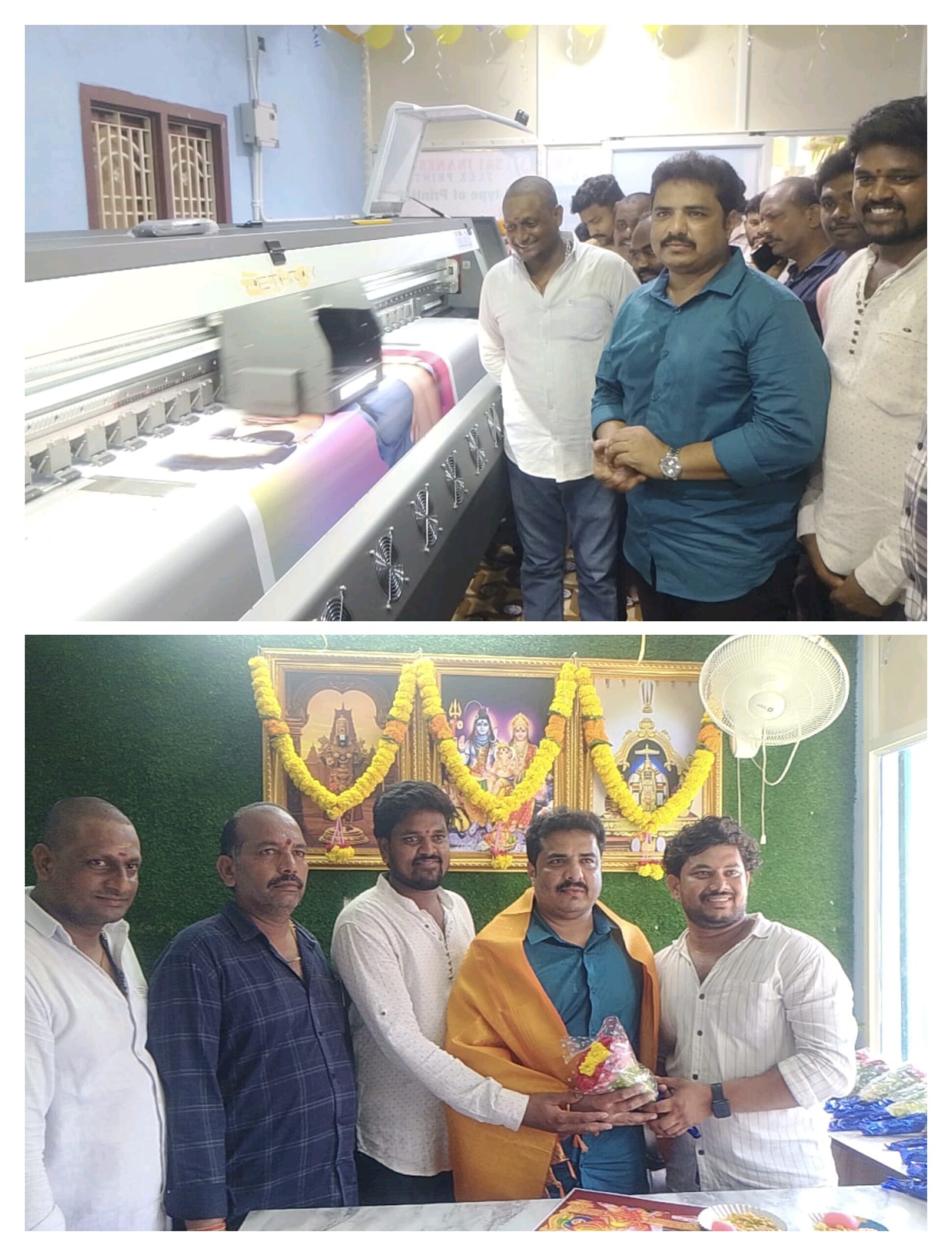 ఎస్.జె.ఫ్లెక్సీ ప్రింటింగ్ షాపును ప్రారంభించిన జనసేన నాయకులు మేడిశెట్టి సూర్యకిరణ్ (బాబి)..