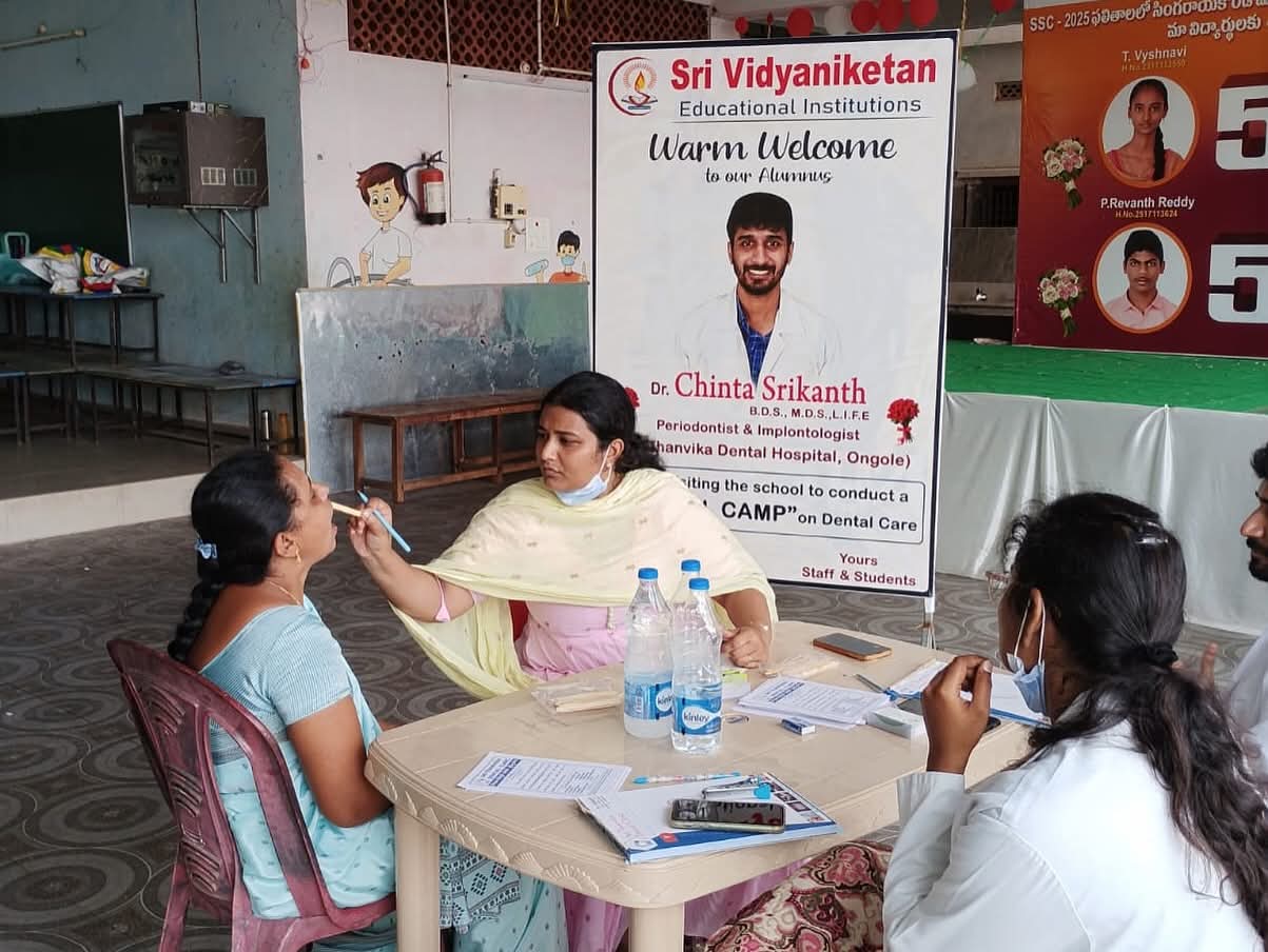 శ్రీ విద్యానికేతన్ హై స్కూల్‌లో వైద్య శిబిరం