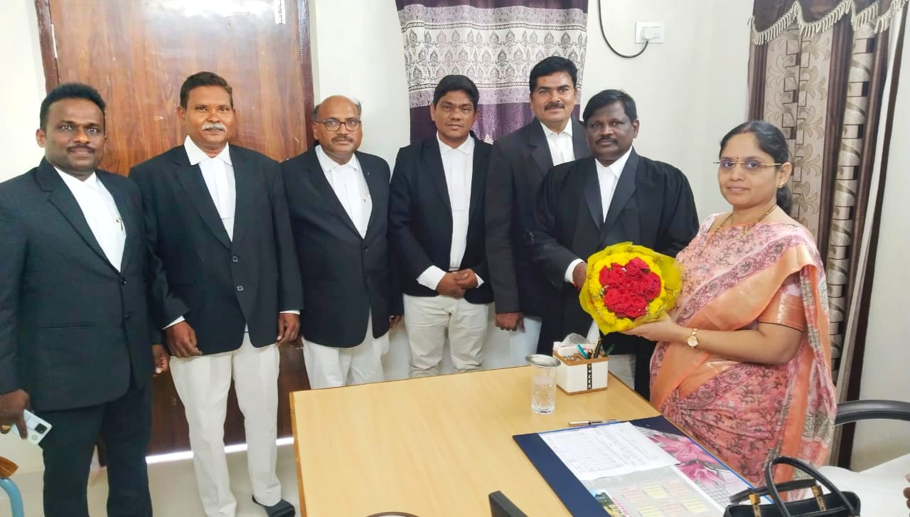 సింగరాయకొండ జూనియర్ సివిల్ జడ్జి కోర్టుకు నూతన న్యాయమూర్తిగా జూనియర్ సివిల్ జడ్జి వి. లీలా శ్యాంసుందరి