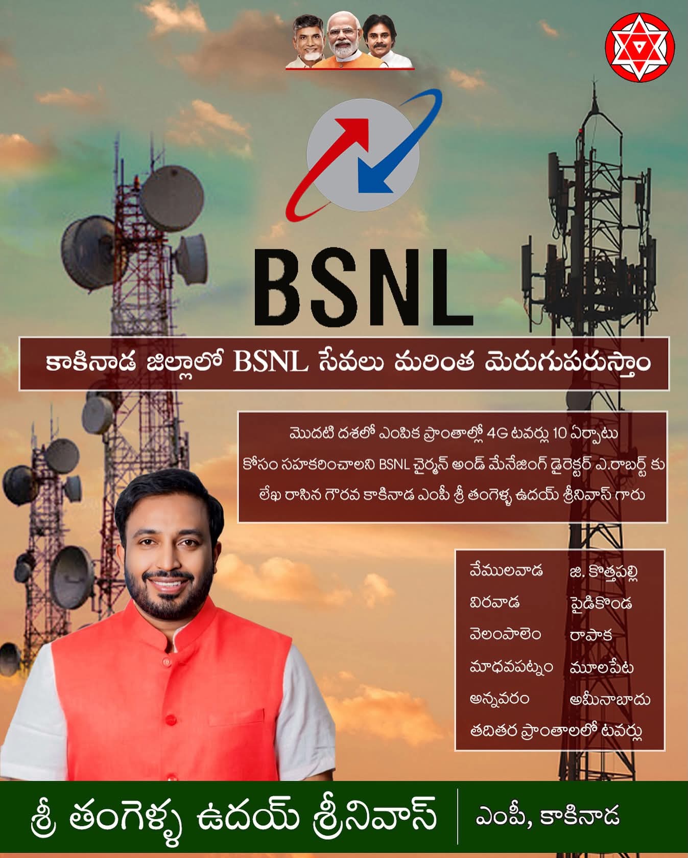 బిఎస్ఎన్ఎల్ టెలికం సేవలు మరింత వేగవంతం…