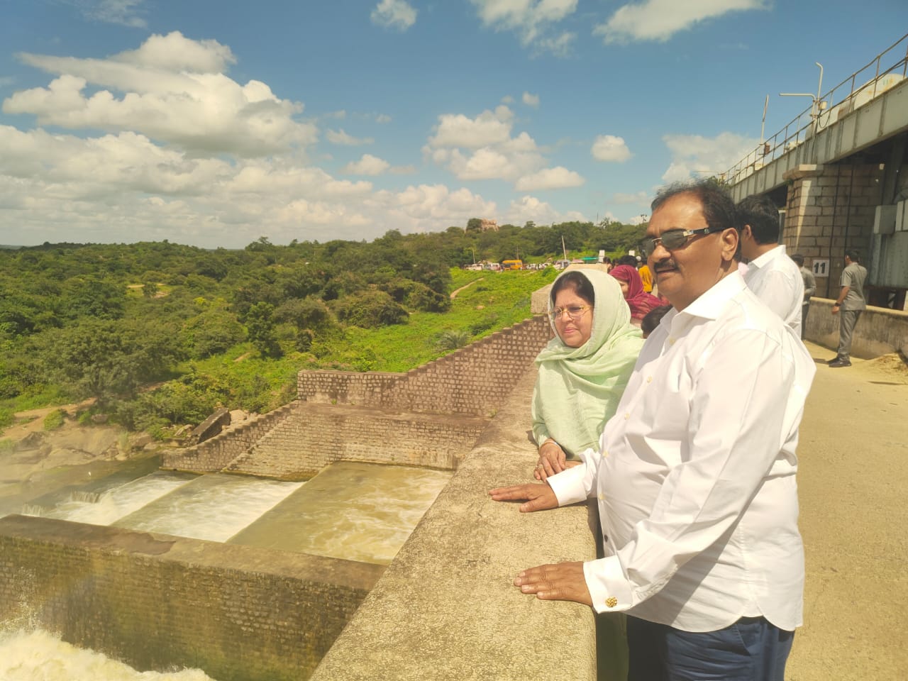 నిజాంసాగర్ జలాశయం శిల్పకళా వైభవం – రెండు లక్షల క్యూసెక్కుల వరదనీరు వచ్చినా చెక్కుచెదరదు: ప్రభుత్వ సలహాదారు షబ్బీర్ అలీ